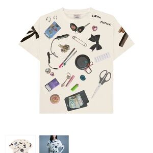 Lirika Matoshi Cream Graphic T-Shirt